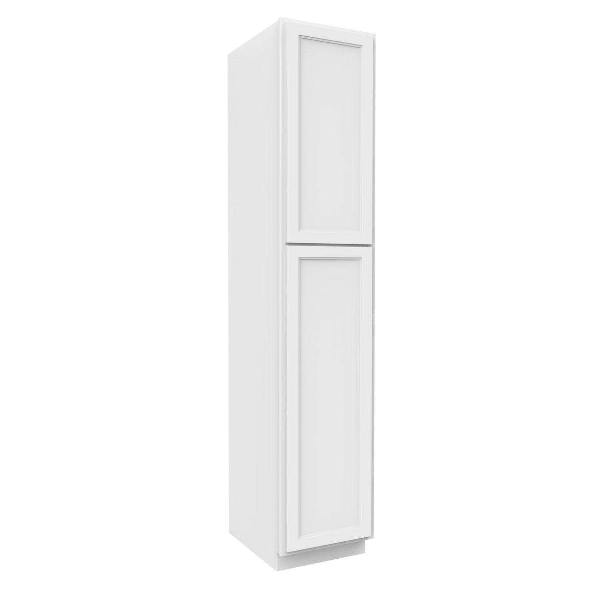 RTA - Fashion White - Single Door Utility Cabinet | 18"W x 90"H x 24"D