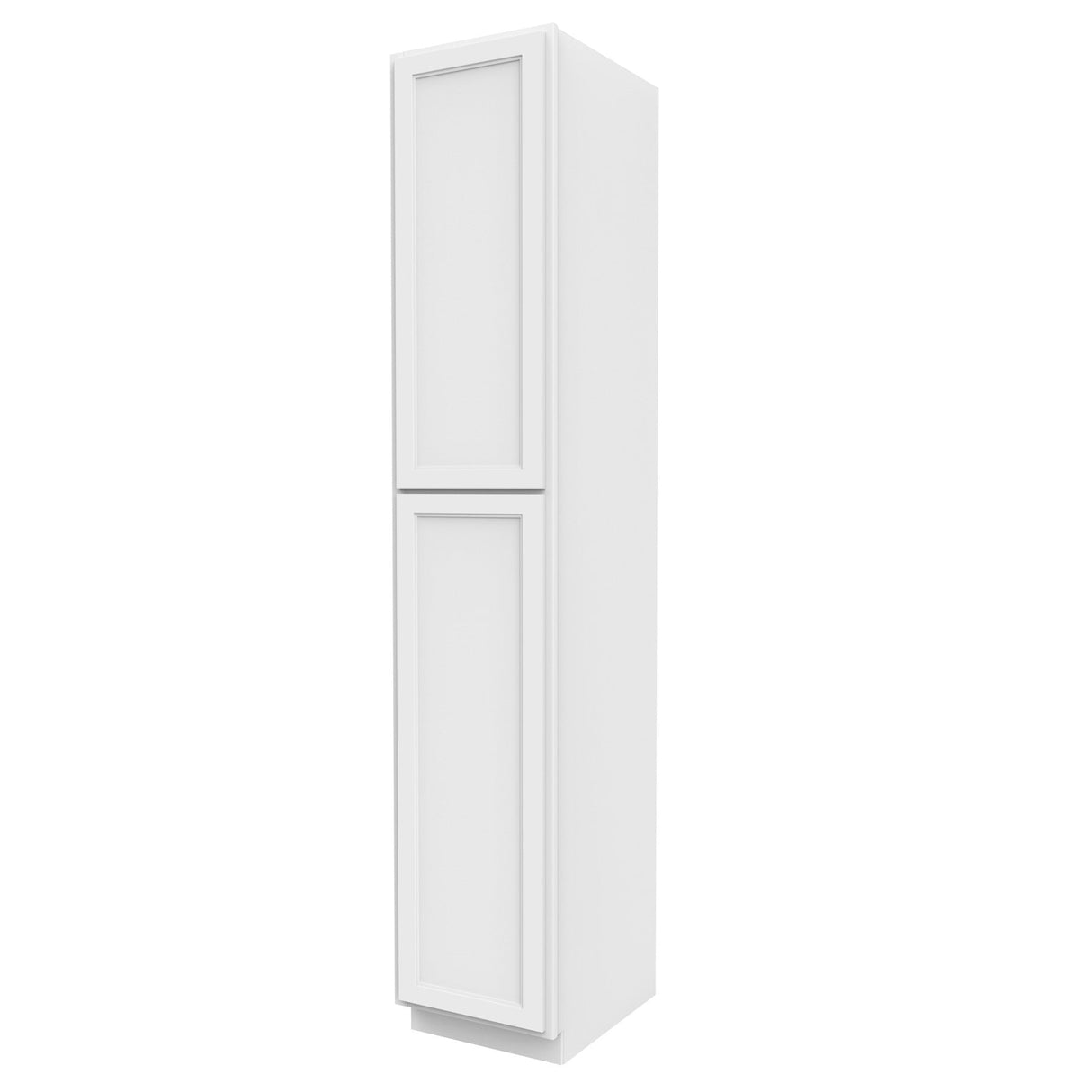 RTA - Fashion White - Single Door Utility Cabinet | 18"W x 96"H x 24"D