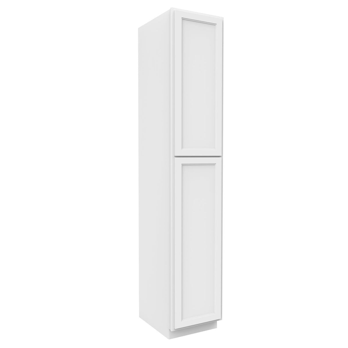 RTA - Fashion White - Single Door Utility Cabinet | 18"W x 96"H x 24"D