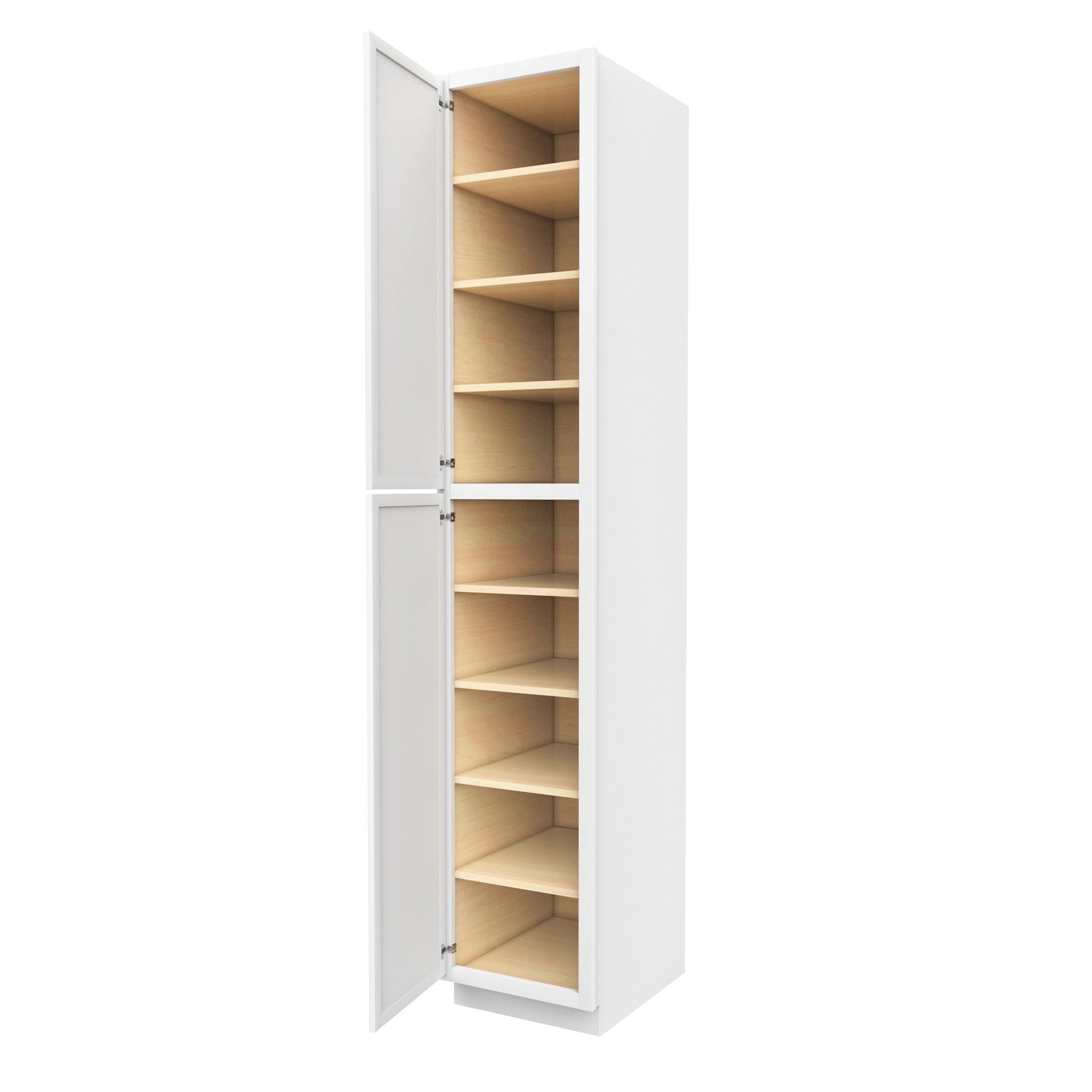 Fashion White - Utility Cabinet | 18"W x 96"H x 24"D