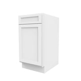 RTA - Fashion White - Single Door & Drawer Base Cabinet | 18"W x 34.5"H x 24"D