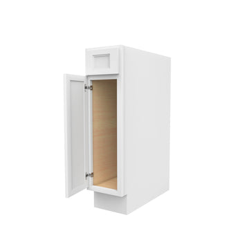 RTA - Fashion White - Single Door & Drawer Base Cabinet | 9"W x 34.5"H x 24"D