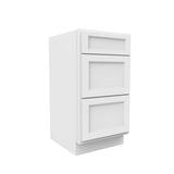 RTA - Fashion White - Vanity Drawer Base Cabinet | 18"W x 34.5"H x 21"D