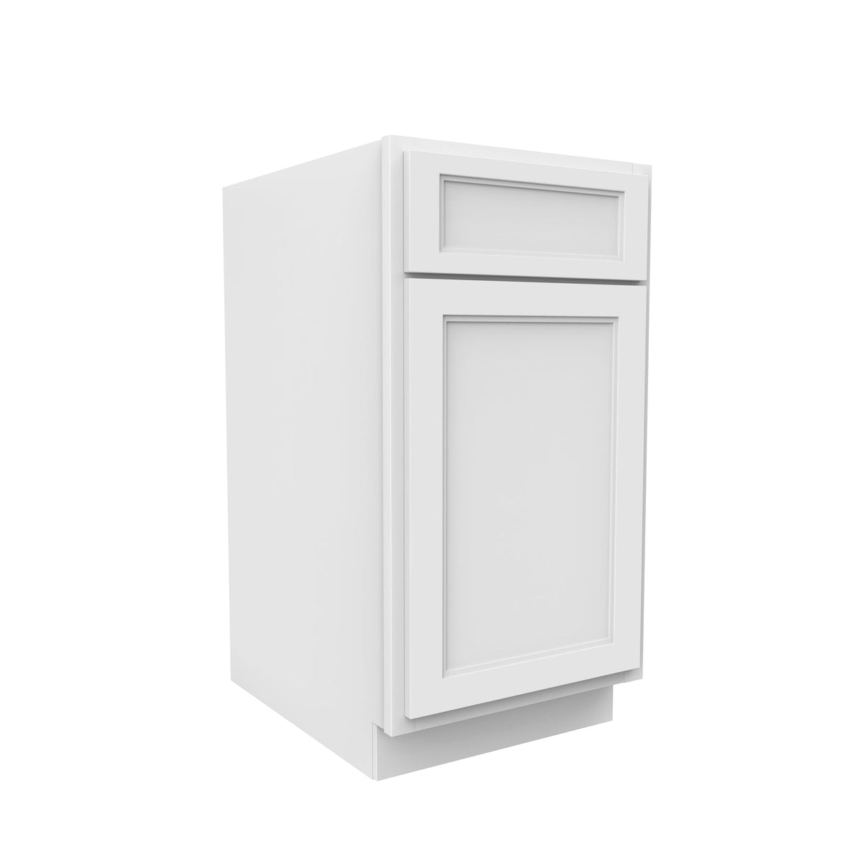 RTA - Fashion White - Waste Basket Cabinet | 18"W x 34.5"H x 24"D