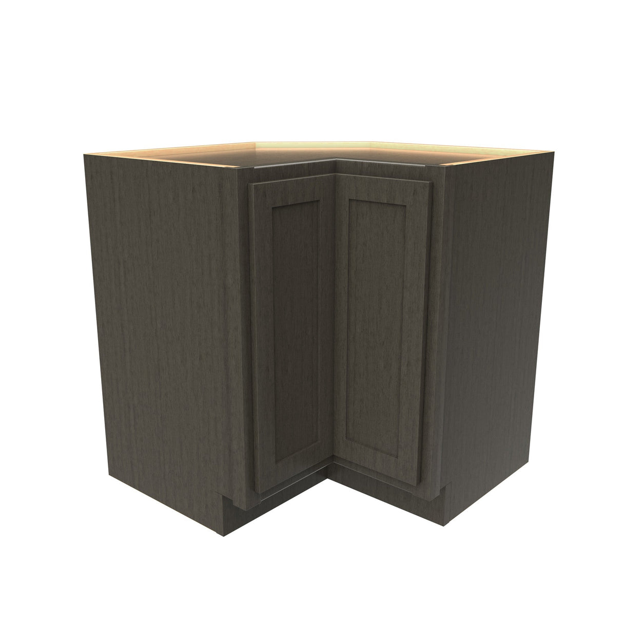 RTA - Elegant Smoky Grey - Lazy Susan Corner Base Cabinet | 33"W x 34.5"H x 24"D
