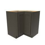 RTA - Elegant Smoky Grey - Lazy Susan Corner Base Cabinet | 33"W x 34.5"H x 24"D