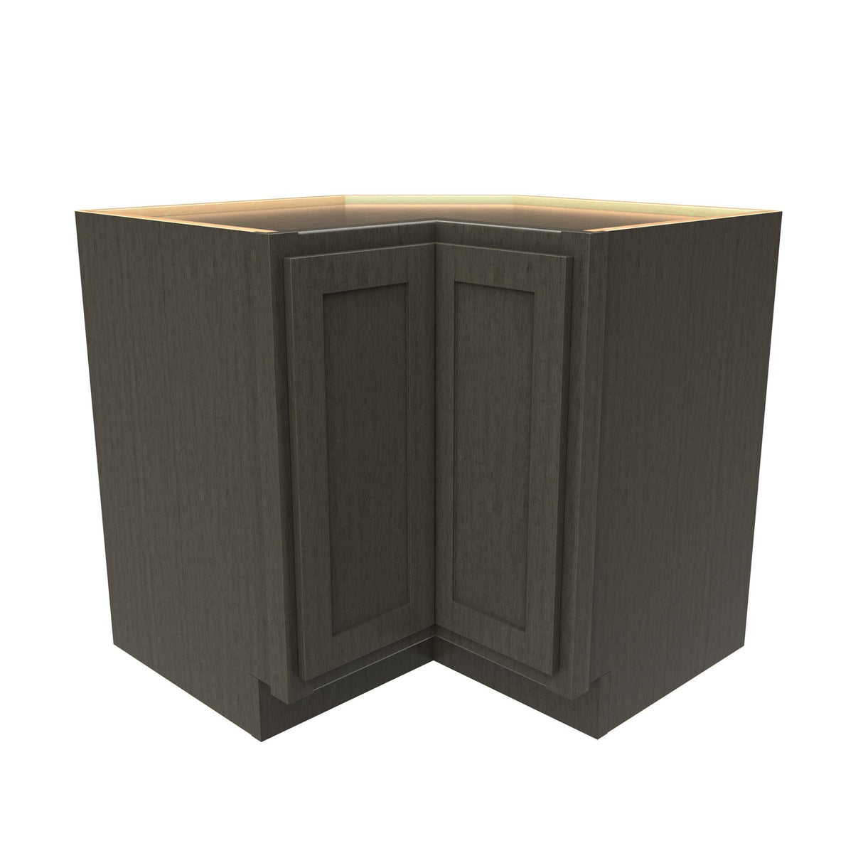 RTA - Elegant Smoky Grey - Lazy Susan Corner Base Cabinet | 36"W x 34.5"H x 24"D