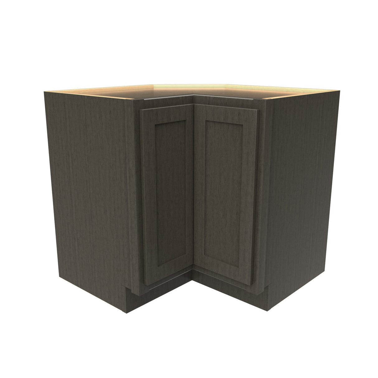 RTA - Elegant Smoky Grey - Lazy Susan Corner Base Cabinet | 36"W x 34.5"H x 24"D