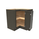 RTA - Elegant Smoky Grey - Lazy Susan Corner Base Cabinet | 33"W x 34.5"H x 24"D