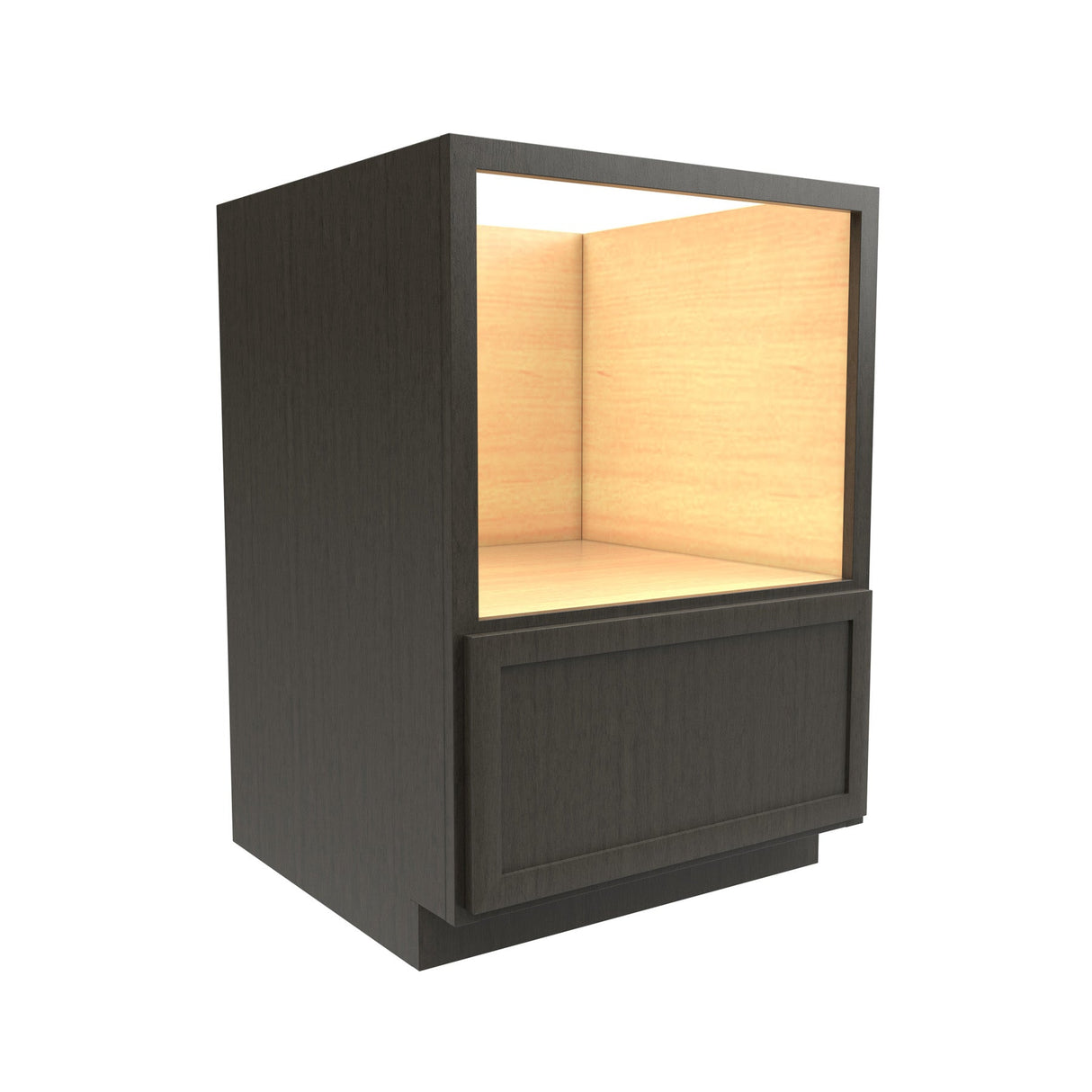 RTA - Elegant Smoky Grey - Microwave Base Cabinet | 30"W x 34.5"H x 24"D