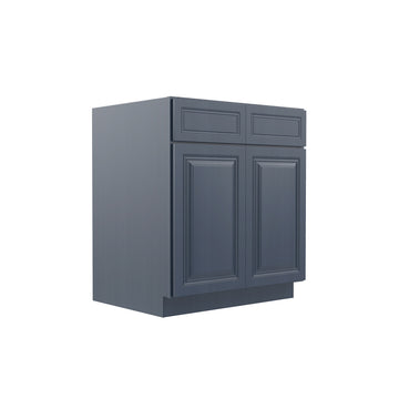 Park Avenue Ocean Blue - Double Door Base Cabinet | 30"W x 34.5"H x 24"D