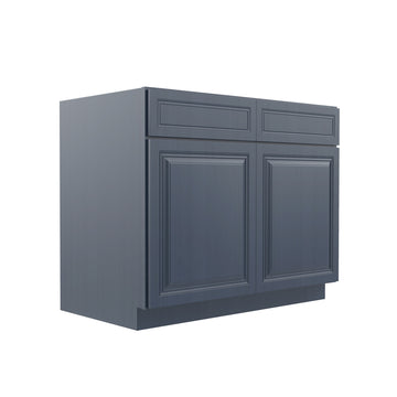 Park Avenue Ocean Blue - Double Door Base Cabinet | 42"W x 34.5"H x 24"D