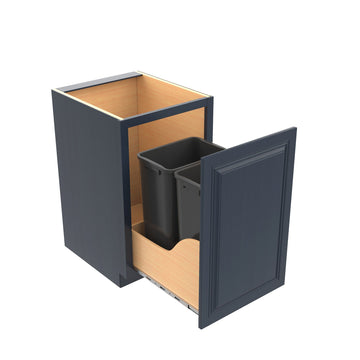 RTA - Park Avenue Ocean Blue - Waste Basket Cabinet | 21"W x 34.5"H x 24"D