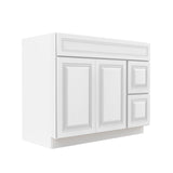 RTA - Park Avenue White - Door & Drawer Vanity Cabinet | 42"W x 34.5"H x 21"D