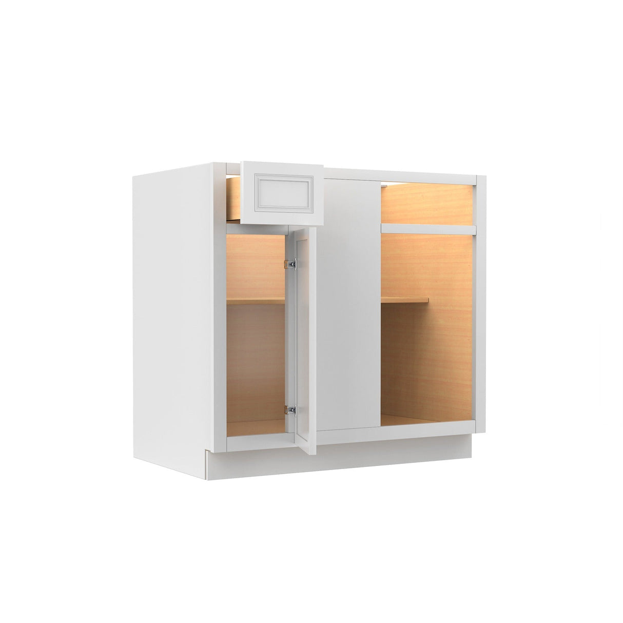 Park Avenue White - Blind Base Cabinet | 27" W x 34.5"H x 24"D