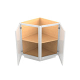 Park Avenue White - Base End Cabinet | 24"W x 34.5"H x 24"D