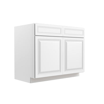 Park Avenue White - Sink Base Cabinet | 42"W x 34.5"H x 24"D