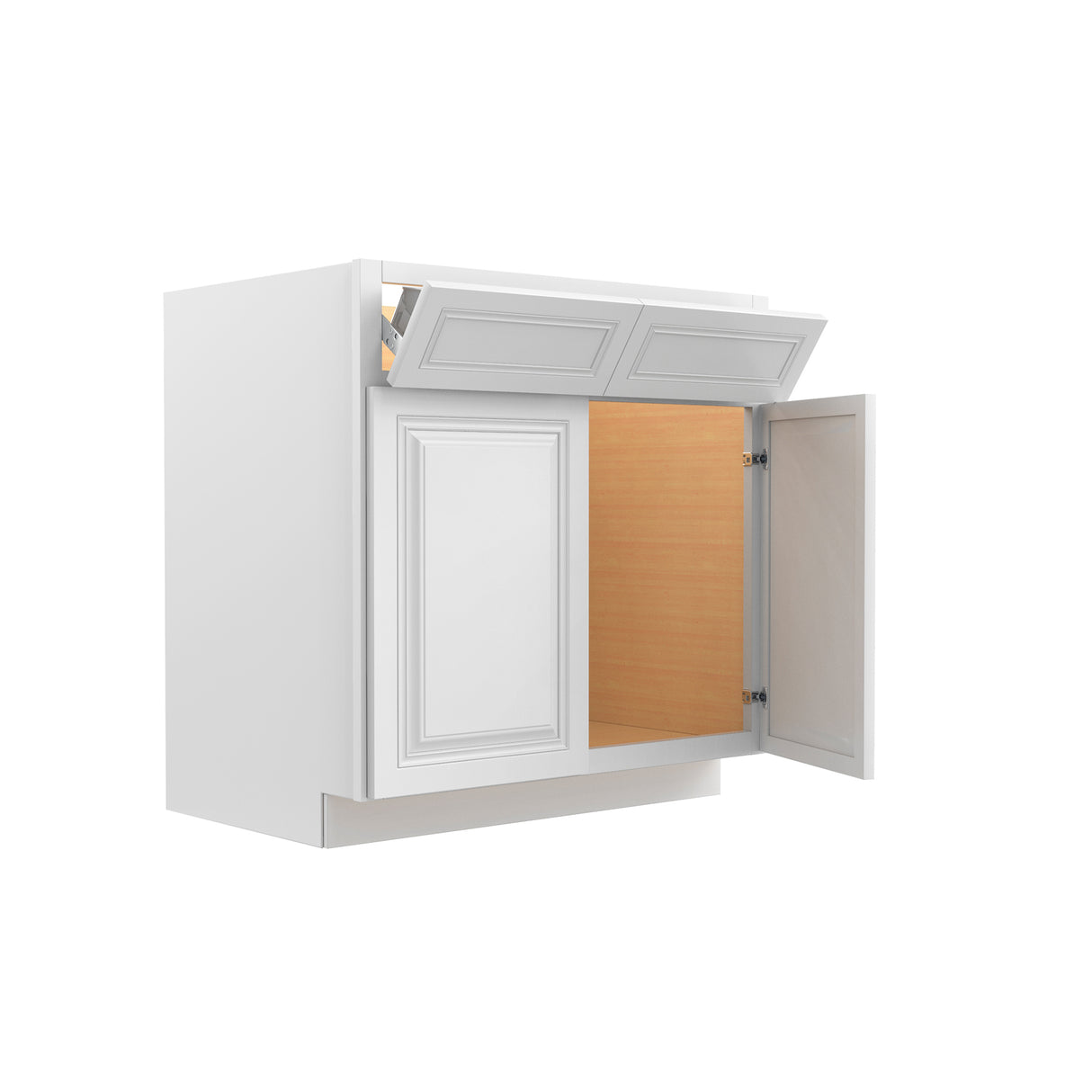 Park Avenue White - Sink Base Cabinet | 33"W x 34.5"H x 24"D