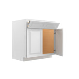 Park Avenue White - Sink Base Cabinet | 33"W x 34.5"H x 24"D