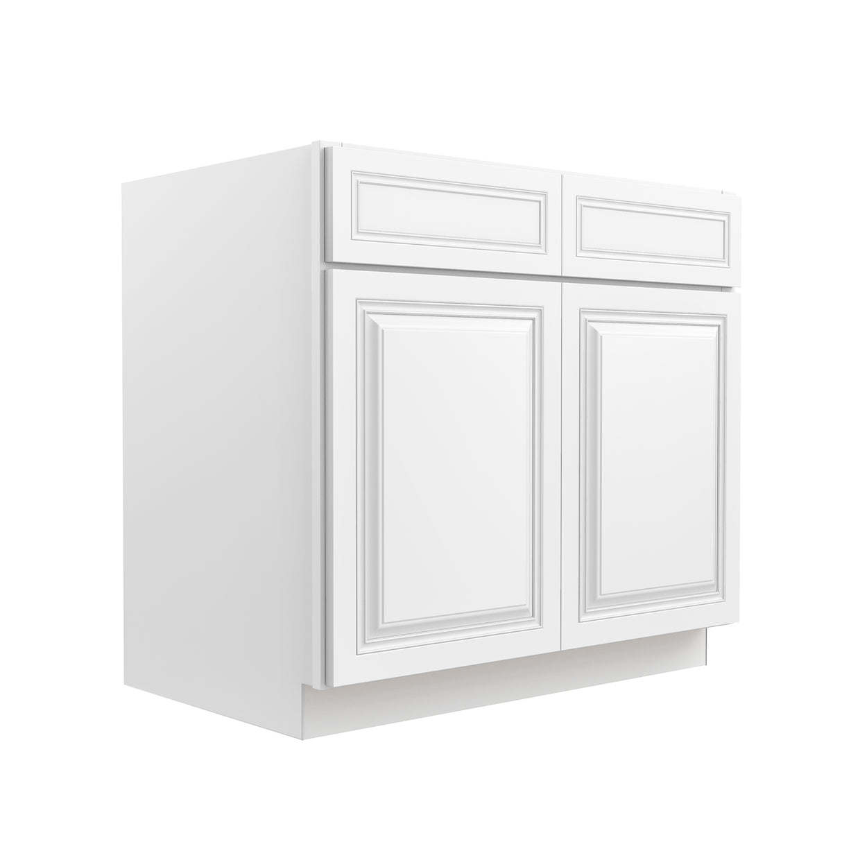 Park Avenue White - Double Door Base Cabinet | 36"W x 34.5"H x 24"D