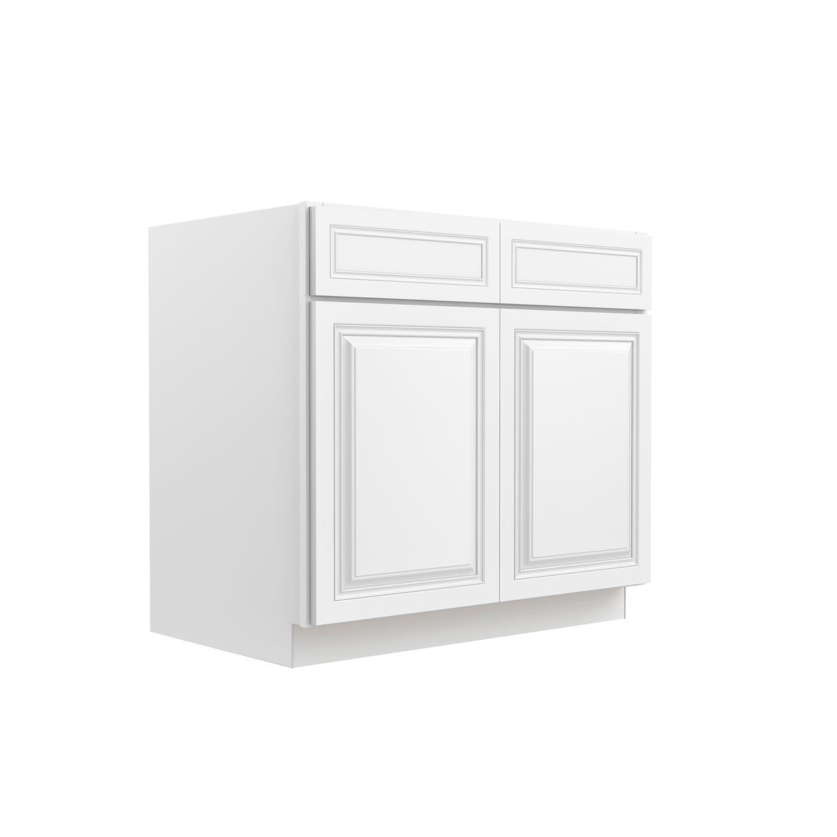 Park Avenue White - Double Door Base Cabinet | 36"W x 34.5"H x 24"D