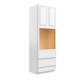 Park Avenue White - Single Oven Cabinet | 33"W x 96"H x 24"D