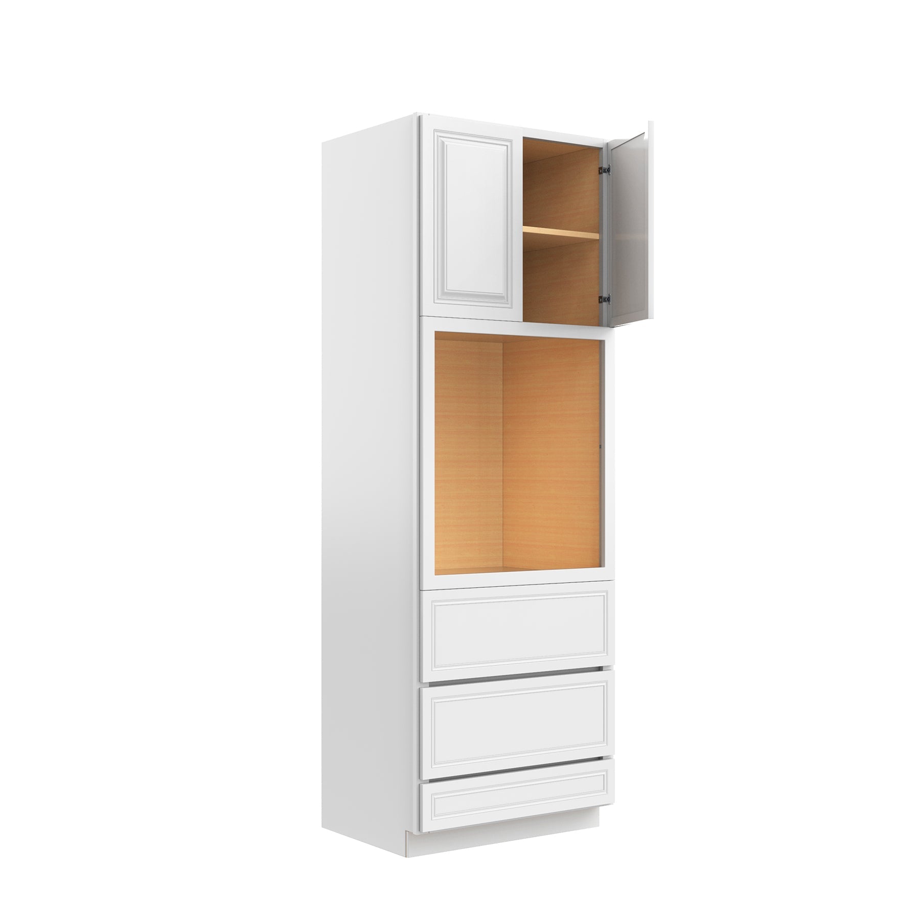 RTA - Park Avenue White - Single Oven Cabinet | 30"W x 90"H x 24"D