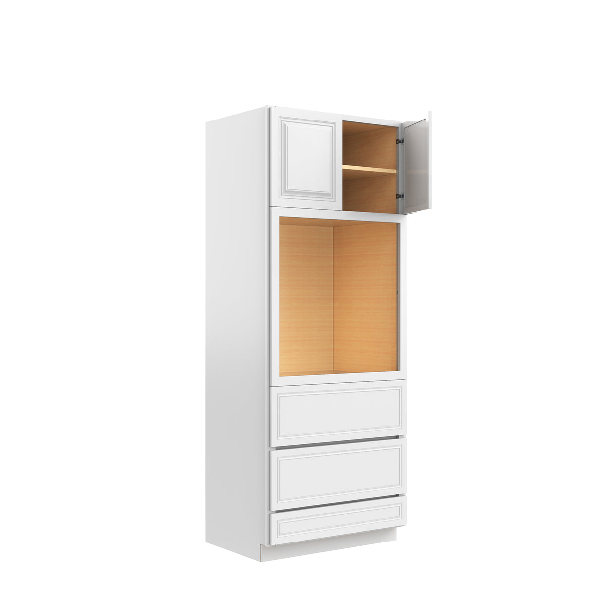 Park Avenue White - Single Oven Cabinet | 33"W x 84"H x 24"D
