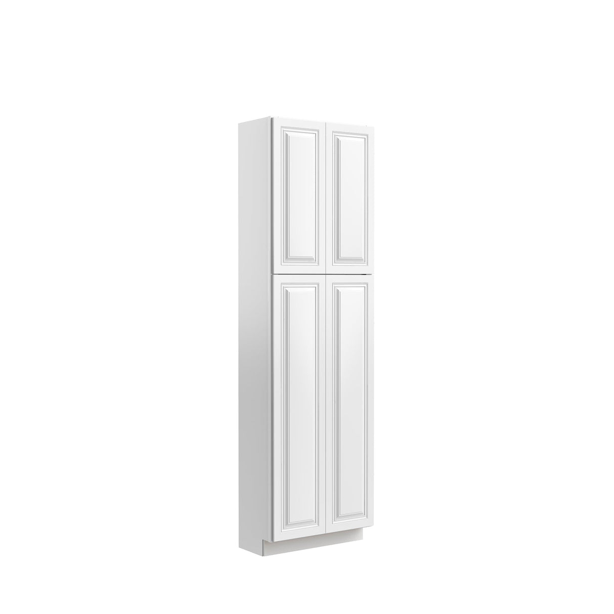 RTA - Park Avenue White - Double Door Utility Cabinet | 24"W x 84"H x 12"D