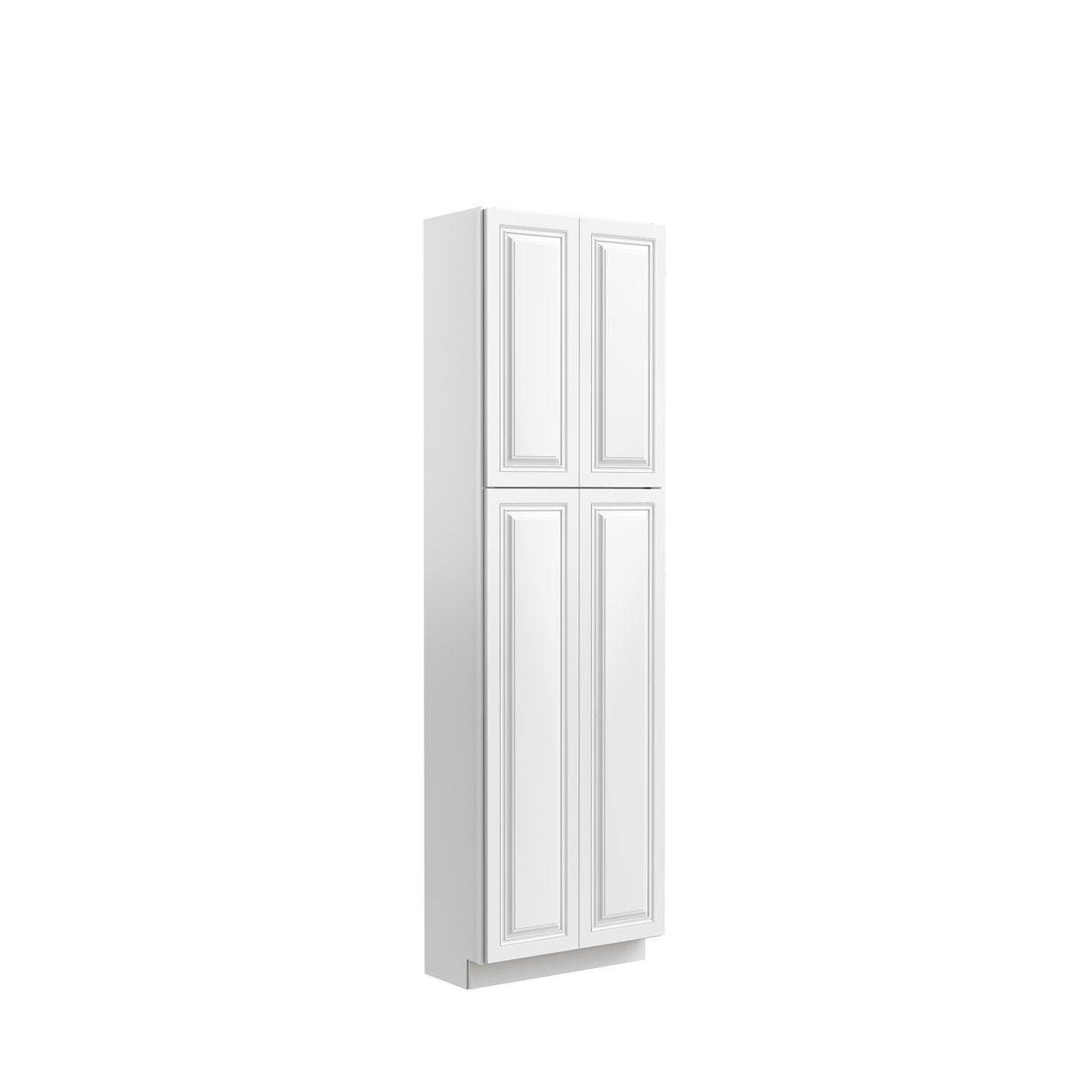 Park Avenue White - Double Door Utility Cabinet | 24"W x 84"H x 12"D
