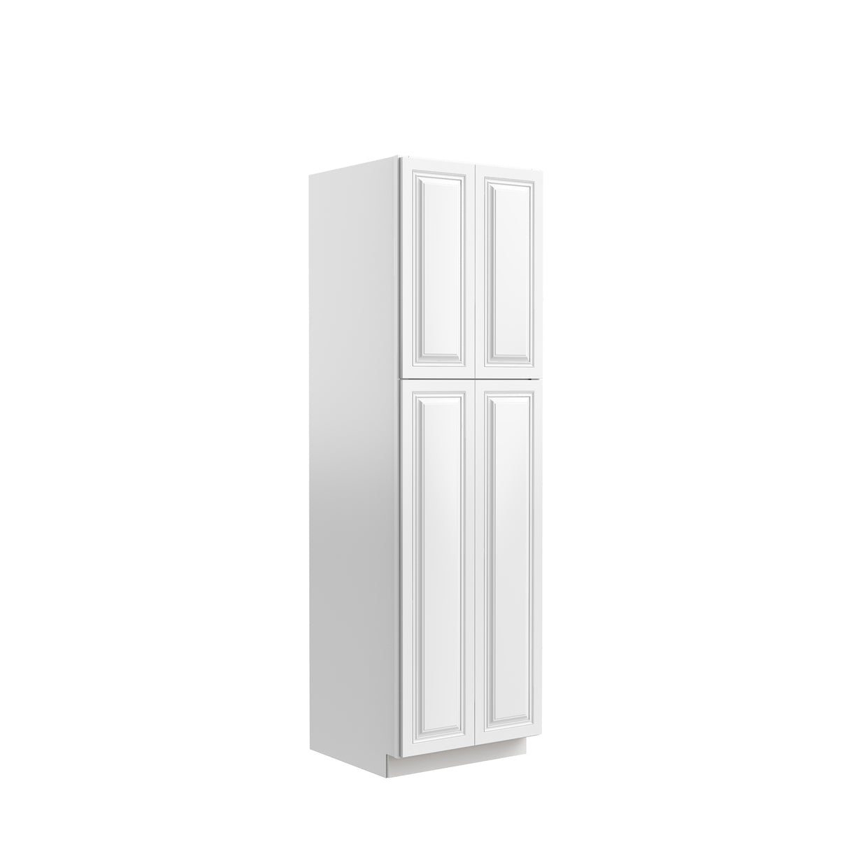 Park Avenue White - Double Door Utility Cabinet | 24"W x 84"H x 24"D