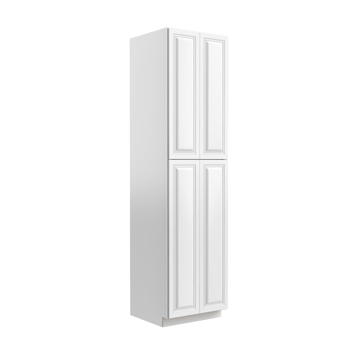 RTA - Park Avenue White - Double Door Utility Cabinet | 24"W x 96"H x 24"D