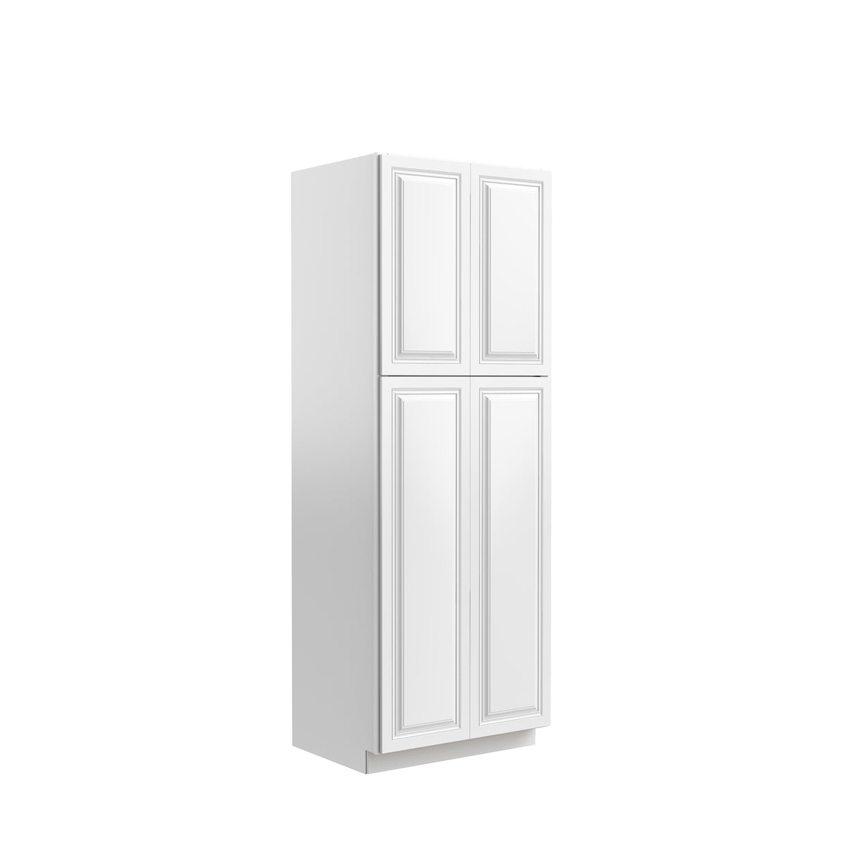 Park Avenue White - Double Door Utility Cabinet | 30"W x 84"H x 24"D