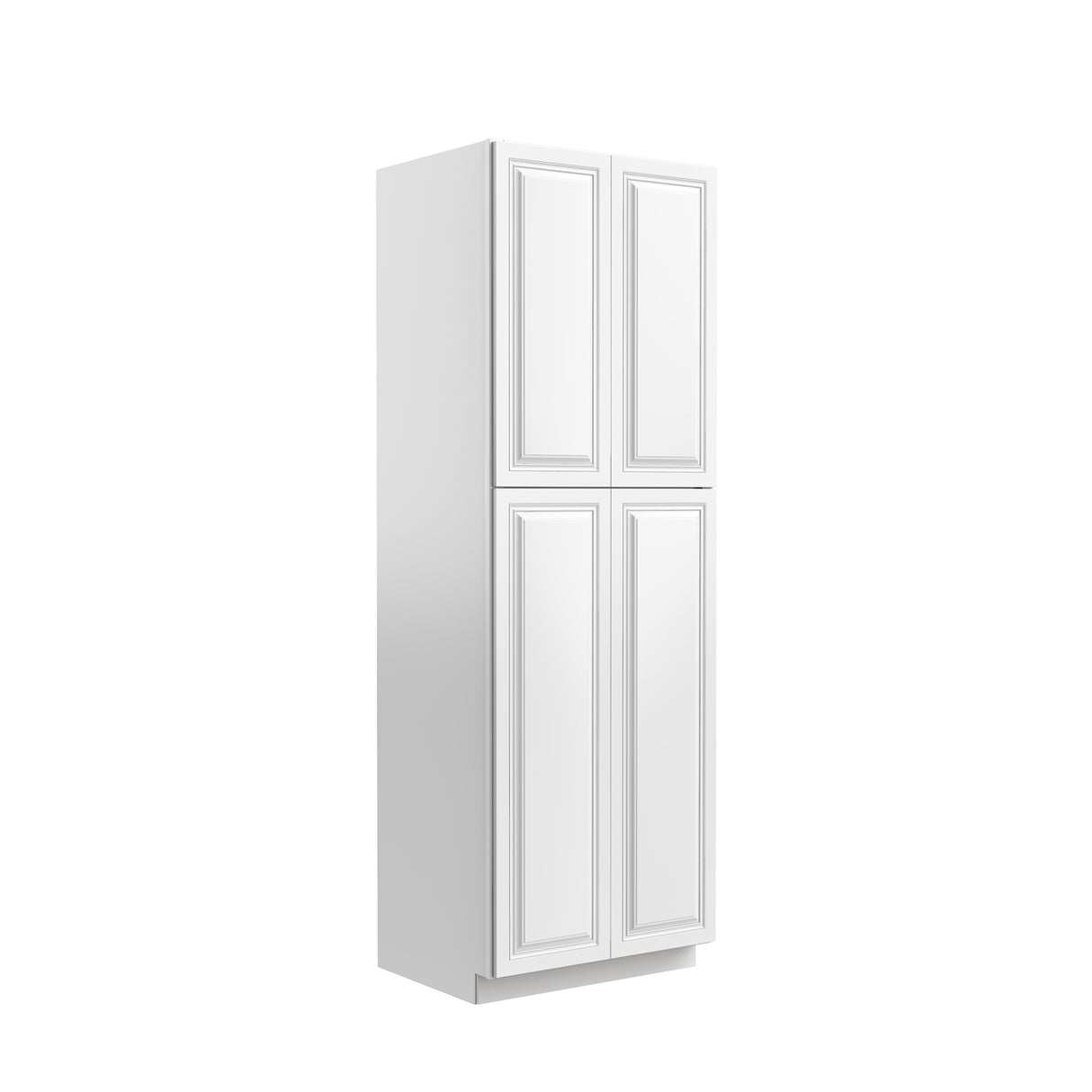 Park Avenue White - Double Door Utility Cabinet | 30"W x 90"H x 24"D