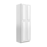 RTA - Park Avenue White - Double Door Utility Cabinet | 30"W x 96"H x 24"D