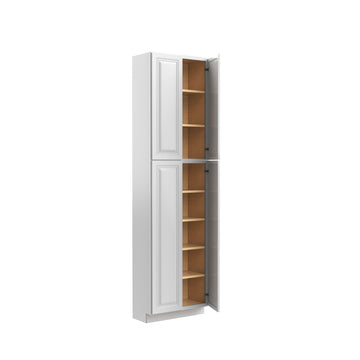 Park Avenue White - Double Door Utility Cabinet | 24