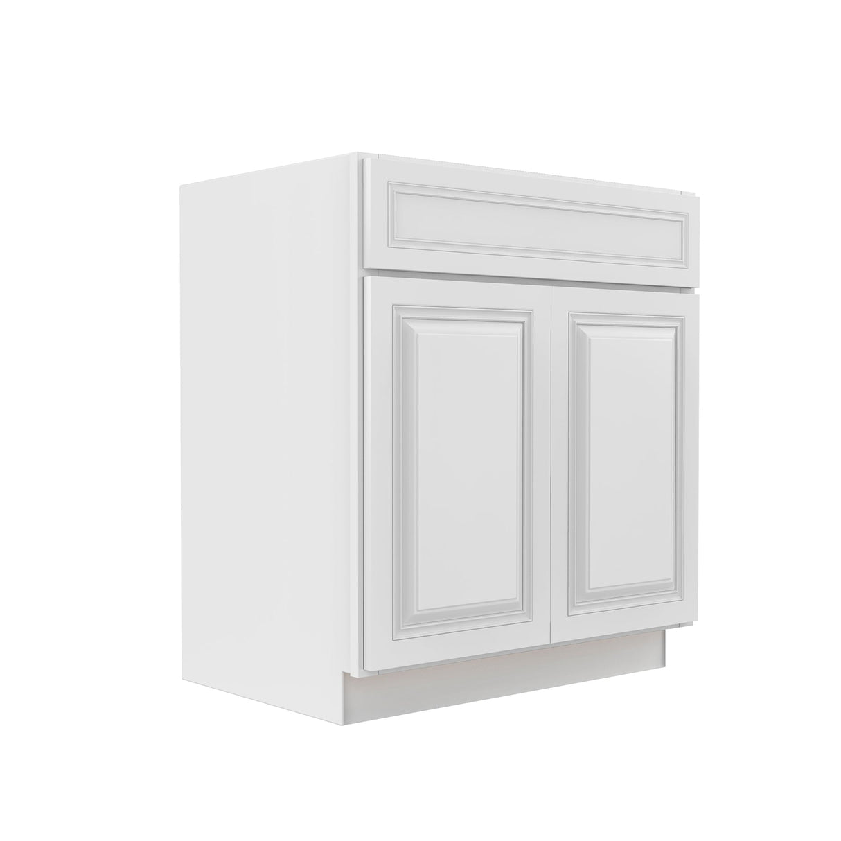 RTA - Park Avenue White - Double Door Vanity Sink Base Cabinet | 30"W x 34.5"H x 21"D