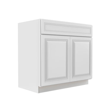 RTA - Park Avenue White - Double Door Vanity Sink Base Cabinet | 36