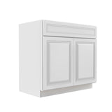 RTA - Park Avenue White - Double Door Vanity Sink Base Cabinet | 36"W x 34.5"H x 21"D