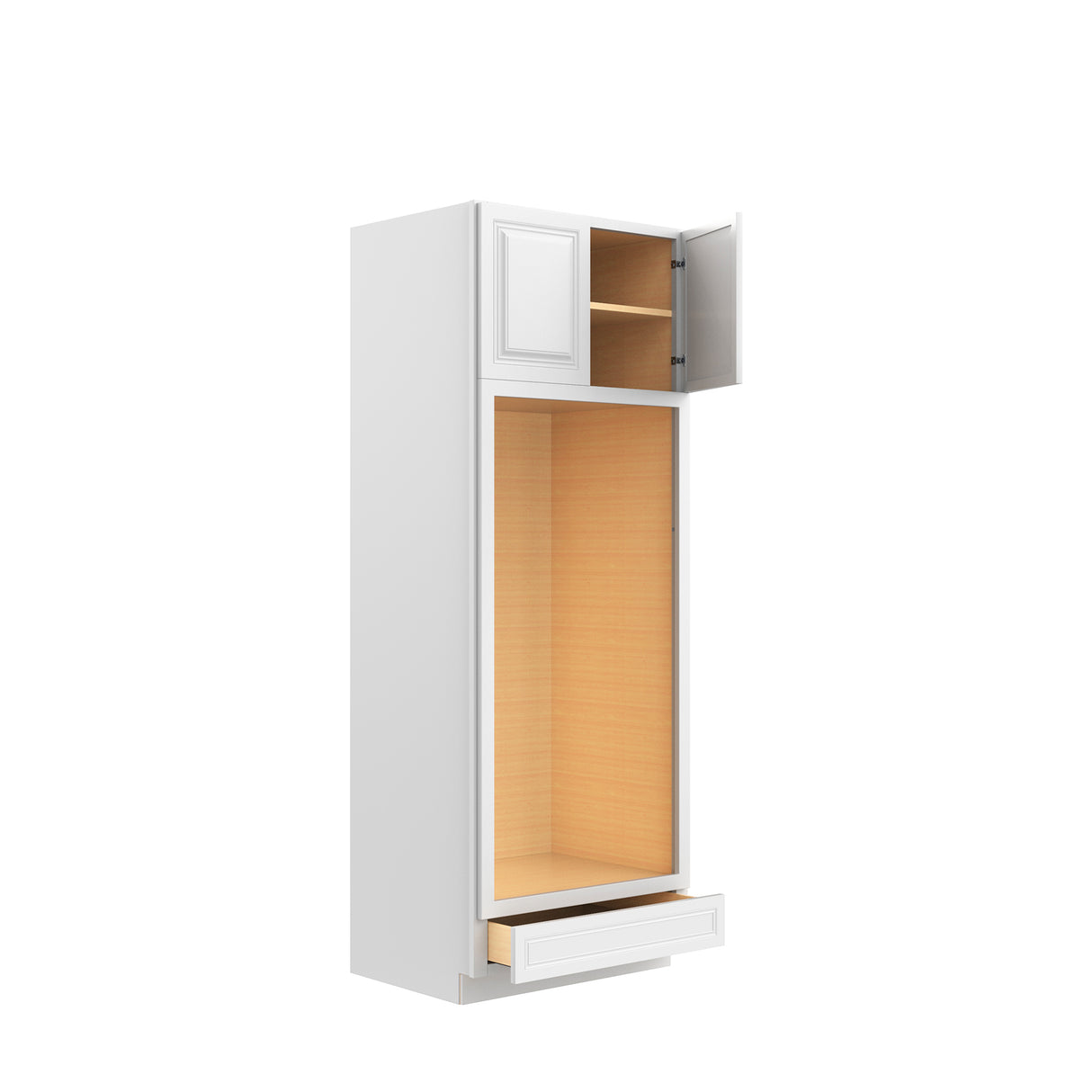 Park Avenue White - Double Oven Cabinet | 30"W x 84"H x 24"D