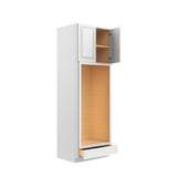 RTA - Park Avenue White - Double Oven Cabinet | 30"W x 90"H x 24"D