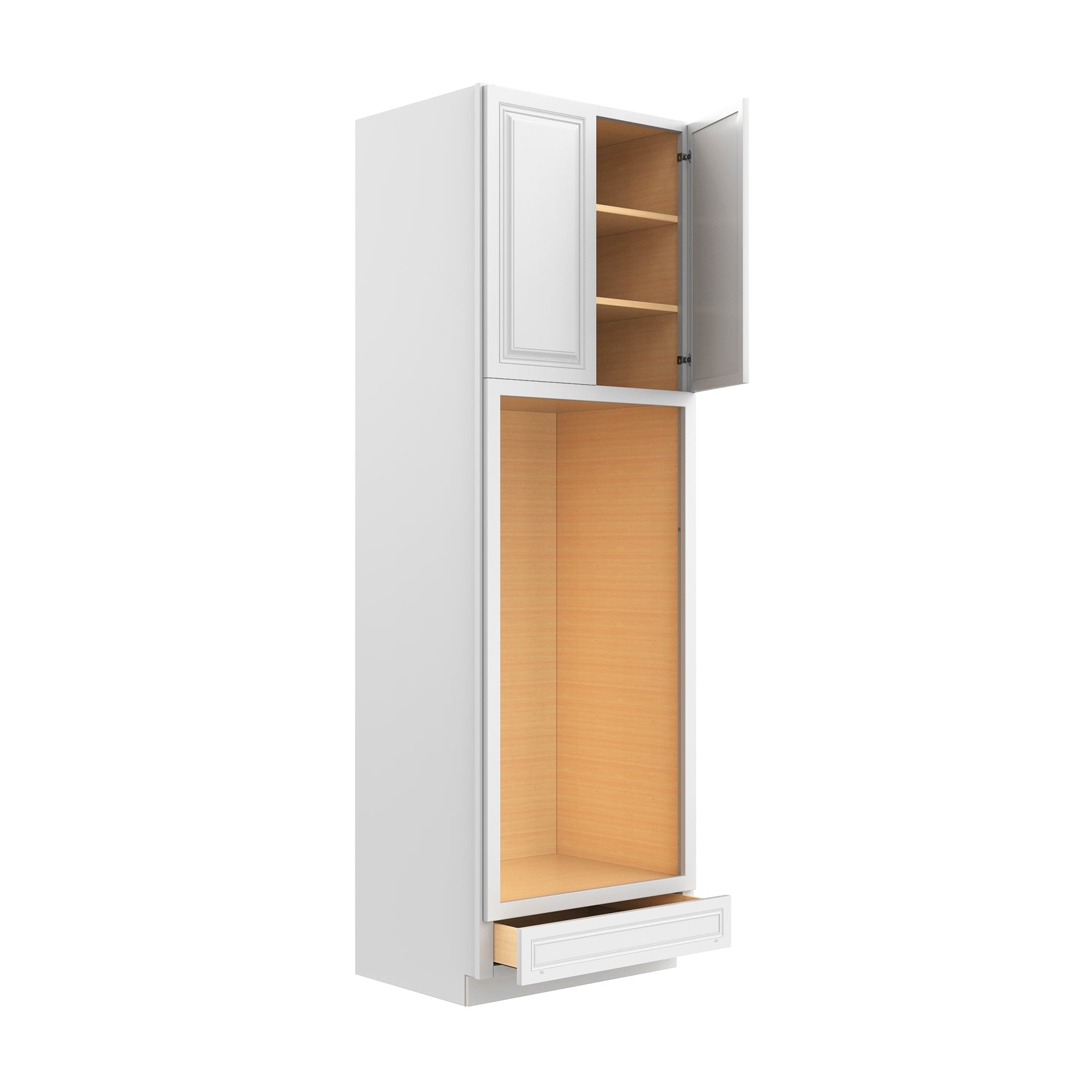 RTA - Park Avenue White - Double Oven Cabinet | 30"W x 96"H x 24"D