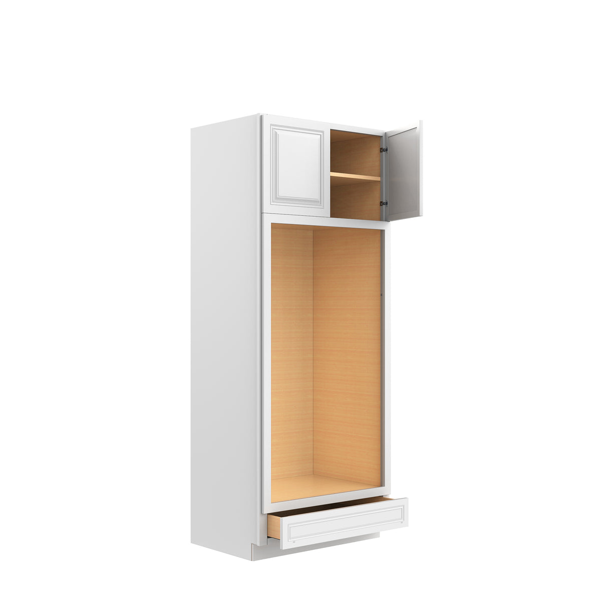 Park Avenue White - Double Oven Cabinet | 33"W x 84"H x 24"D