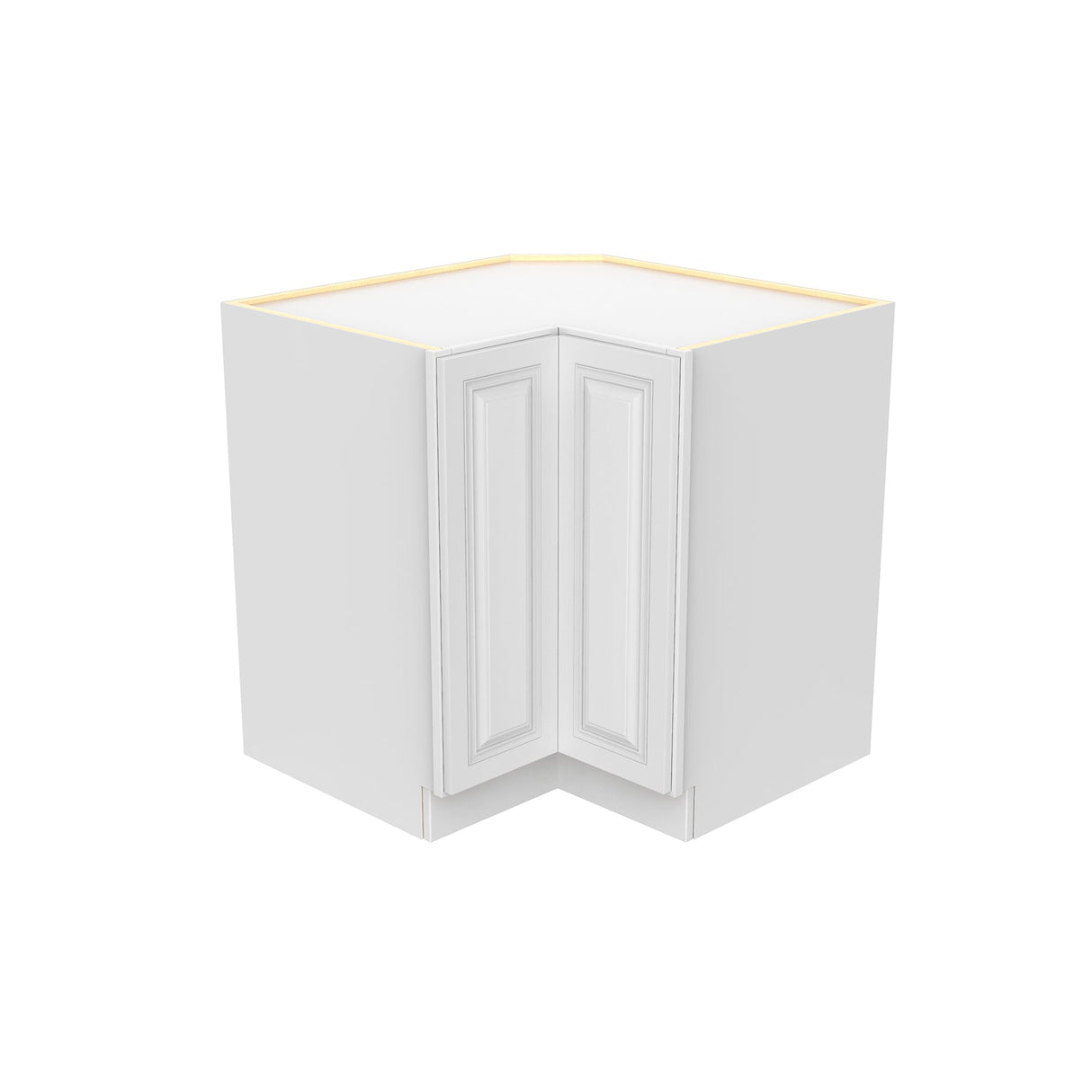 RTA - Park Avenue White - Easy Reach Corner Base Cabinet | 33"W x 34.5"H x 24"D