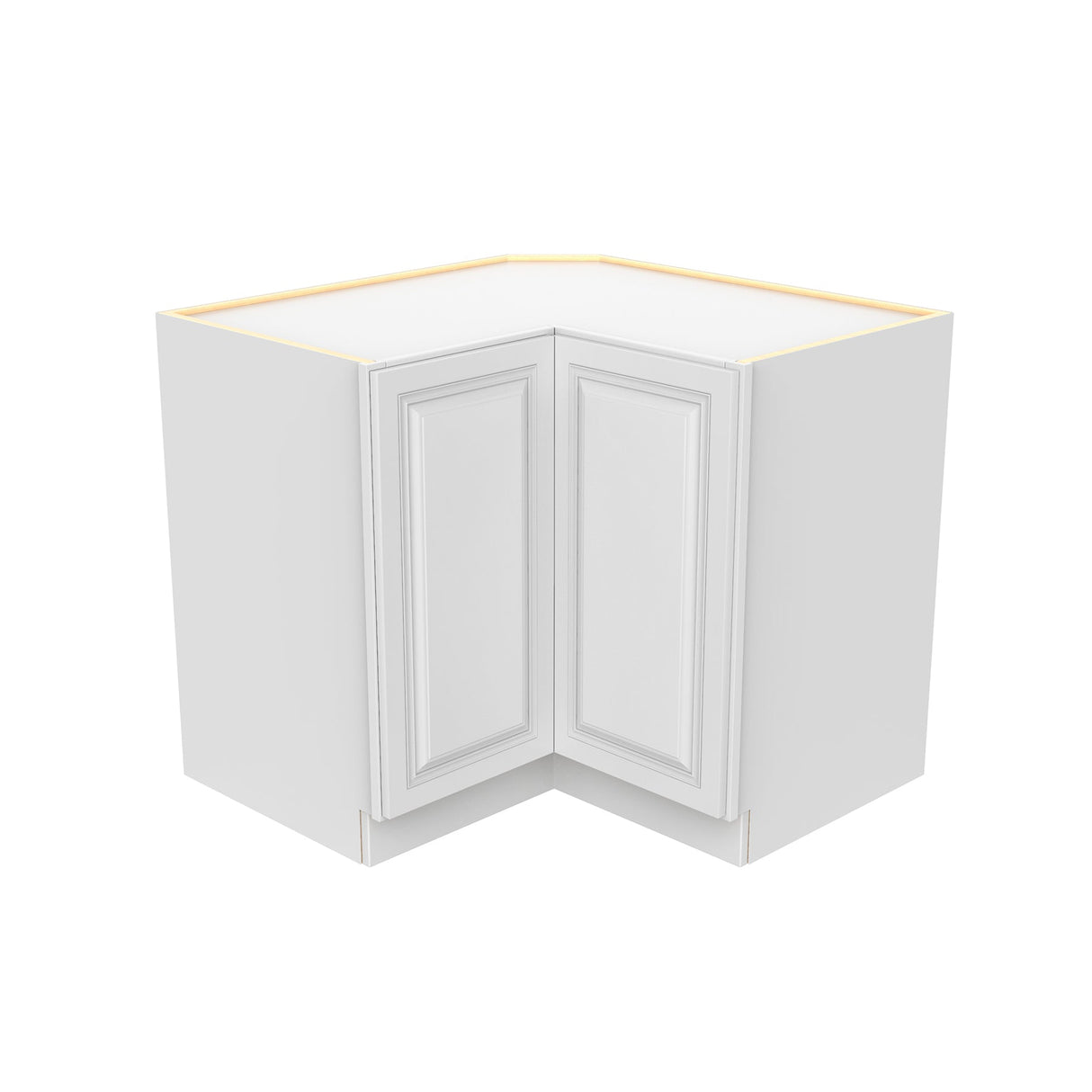 RTA - Park Avenue White - Easy Reach Corner Base Cabinet | 36"W x 34.5"H x 24"D