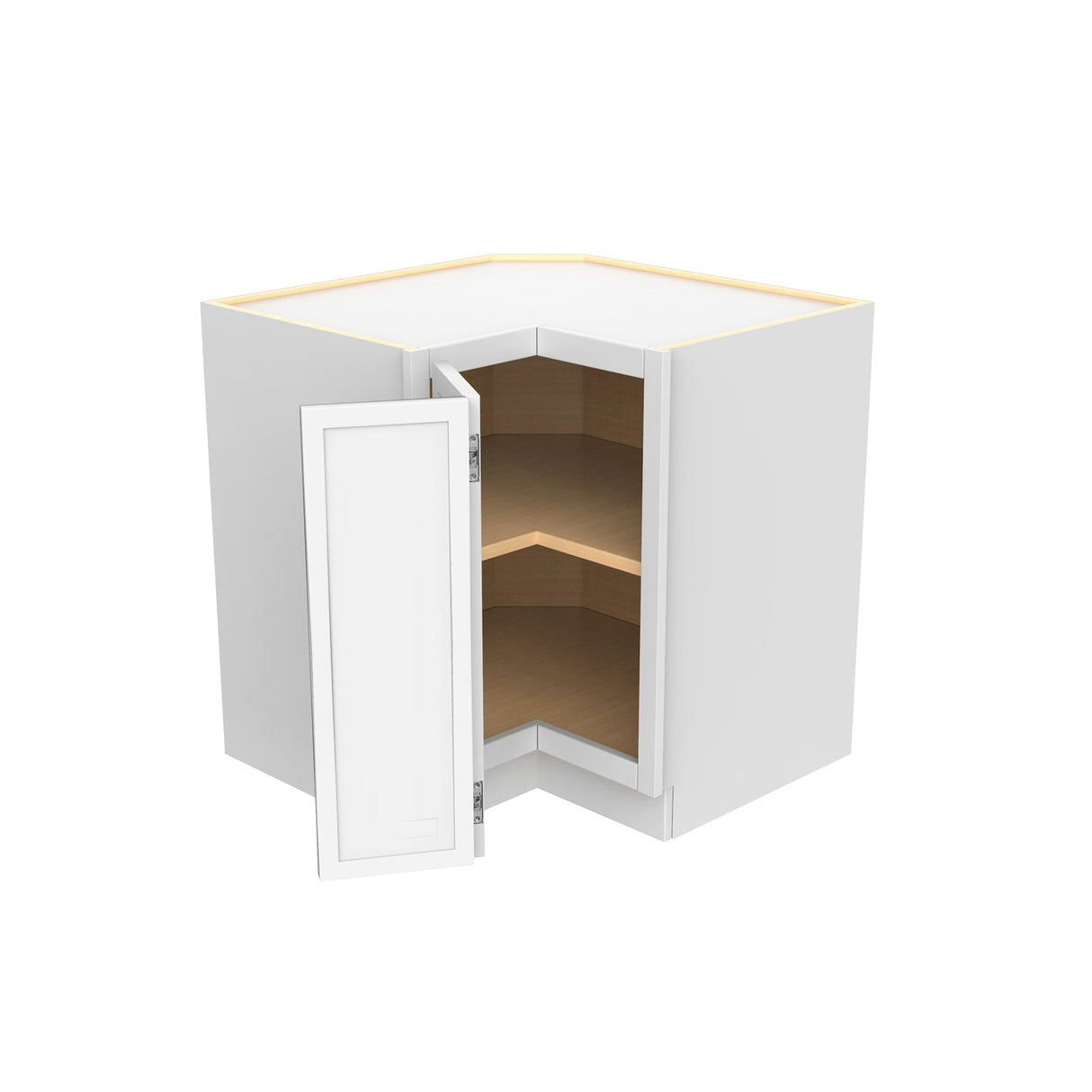 Park Avenue White - Square Corner Base Cabinet | 33"W x 34.5"H x 24"D