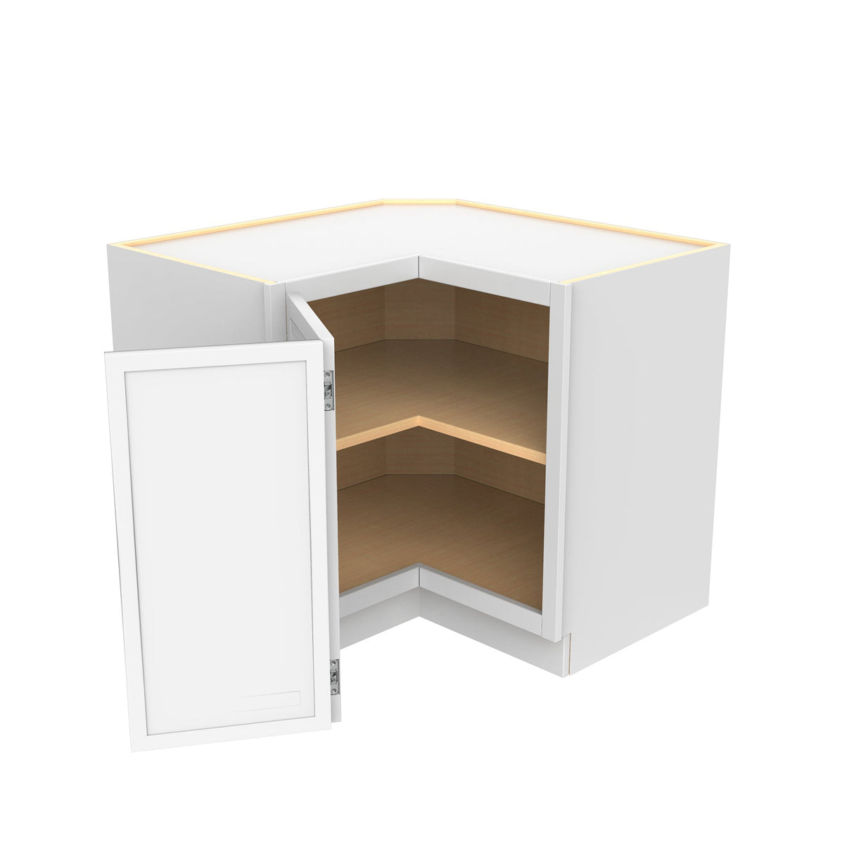 RTA - Park Avenue White - Easy Reach Corner Base Cabinet | 36"W x 34.5"H x 24"D