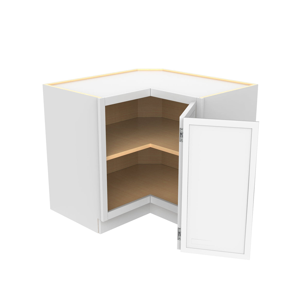RTA - Park Avenue White - Easy Reach Corner Base Cabinet | 36"W x 34.5"H x 24"D