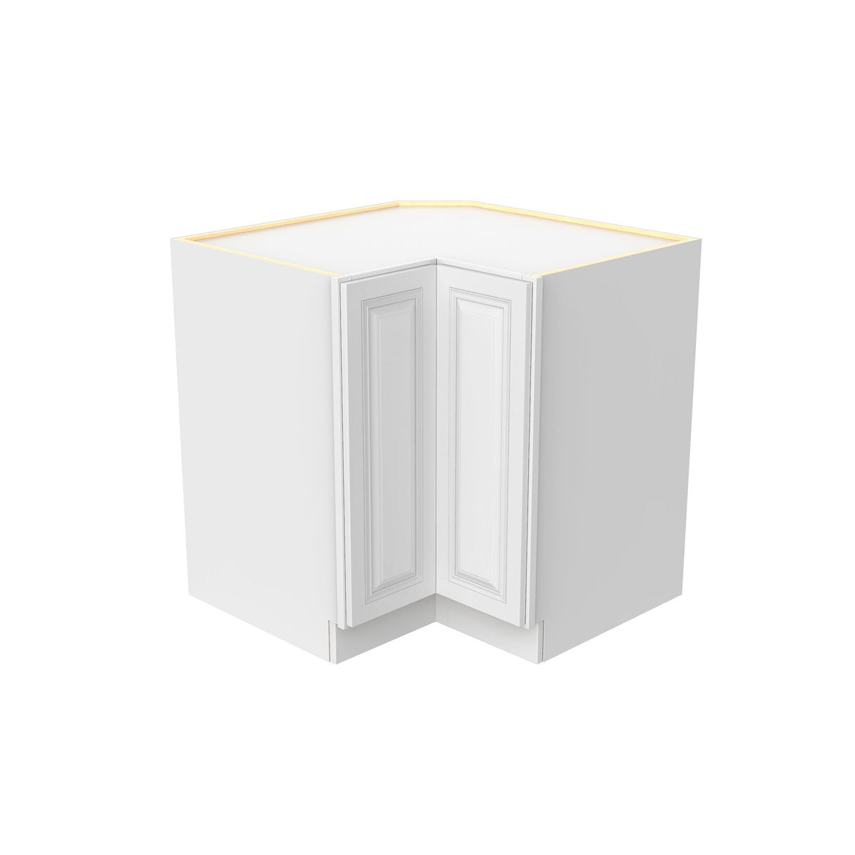 RTA - Park Avenue White - Lazy Susan Corner Base Cabinet | 33"W x 34.5"H x 24"D