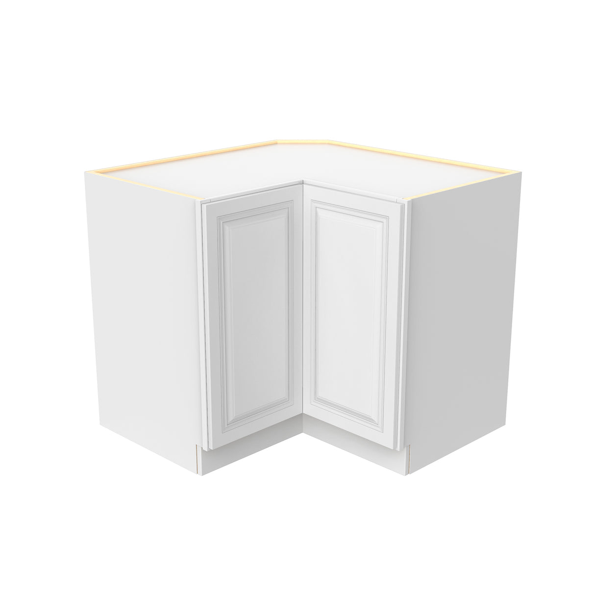 Park Avenue White - Lazy Suzan Corner Base Cabinet | 36"W x 34.5"H x 24"D